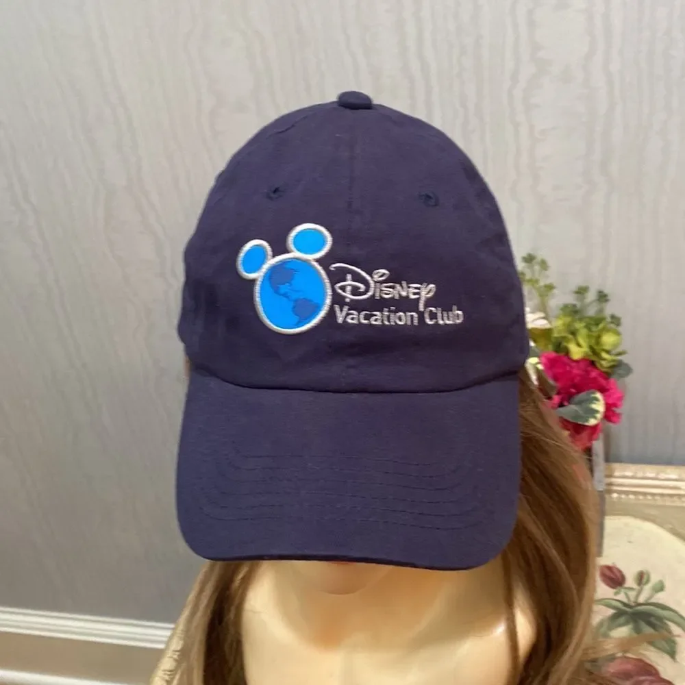 Disney Parks Disney Vacation Club Member Adjustable Cap Hat Blue Strap Back